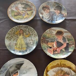 Collectible Children's Decorative Plates for Bedroom or Playroom